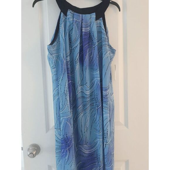 Robbie Bee Dress | S | Halter Neck | Blue | Sleeveless | Lightweight & Flowy - Picture 3 of 6